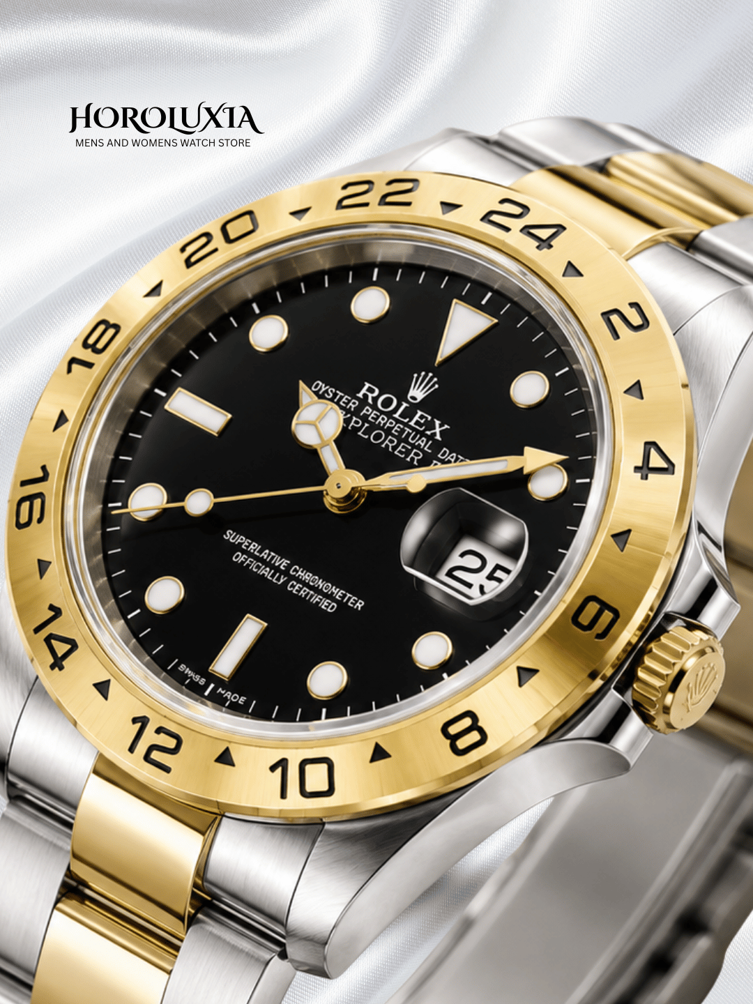 Rolex Explorer 16570 Gold silver chromic edition